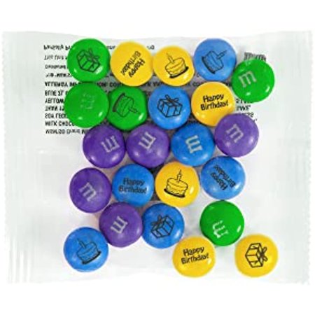 M&Ms Milk Chocolate Birthday Candy Favors (20 Pack), Perfect For Birthday Parties, Party Favors, Birthday Games And Giveaways