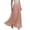 Pink, variant on Long Skirts for Women Retro Polka Dot Flounce Pleated Midi Skirt with Elastic Waist for Beach Vacation,Black XL