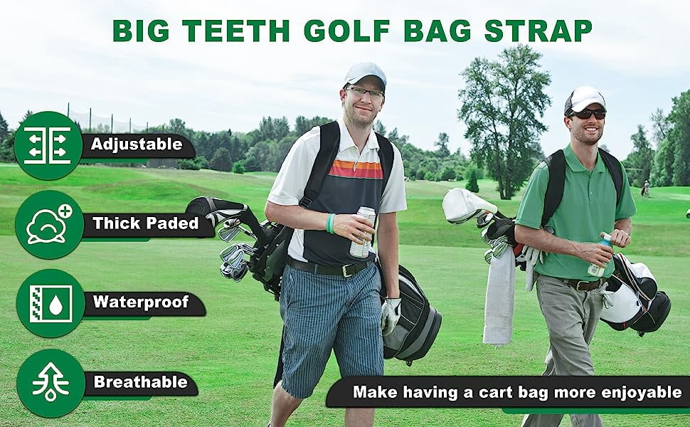 Golf Bag Straps, Universal Replacement Double Shoulder Single Shoulder Straps, Golf Bag Carry Strap