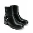 thumbnail image 4 of DREAM PAIRS Women's Ankle Booties Low Heel Biker Motorcycle Boots with Buckle Strap, 4 of 7