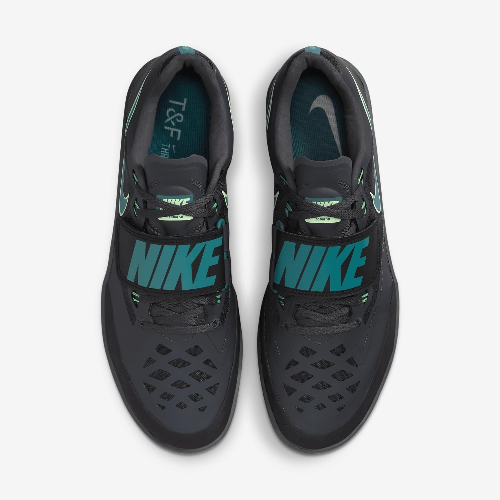 Nike Zoom SD 4 Track & Field Throwing Shoes HQ3487-001, Black/Vapor Green/Electric Algae/Bright Spruce Size 9