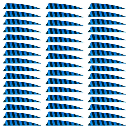 Uxcell Arrow Vanes Arrow Fletching 4 Shield Shape Turkey Feathers for Hunting DIY Shooting(Sky Blue Pack of 50)