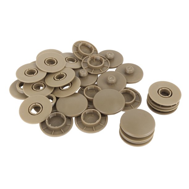 Car Floor Mat Clips Fixing Grips Anti Slip Buckle 8 Sets Beige 1.54