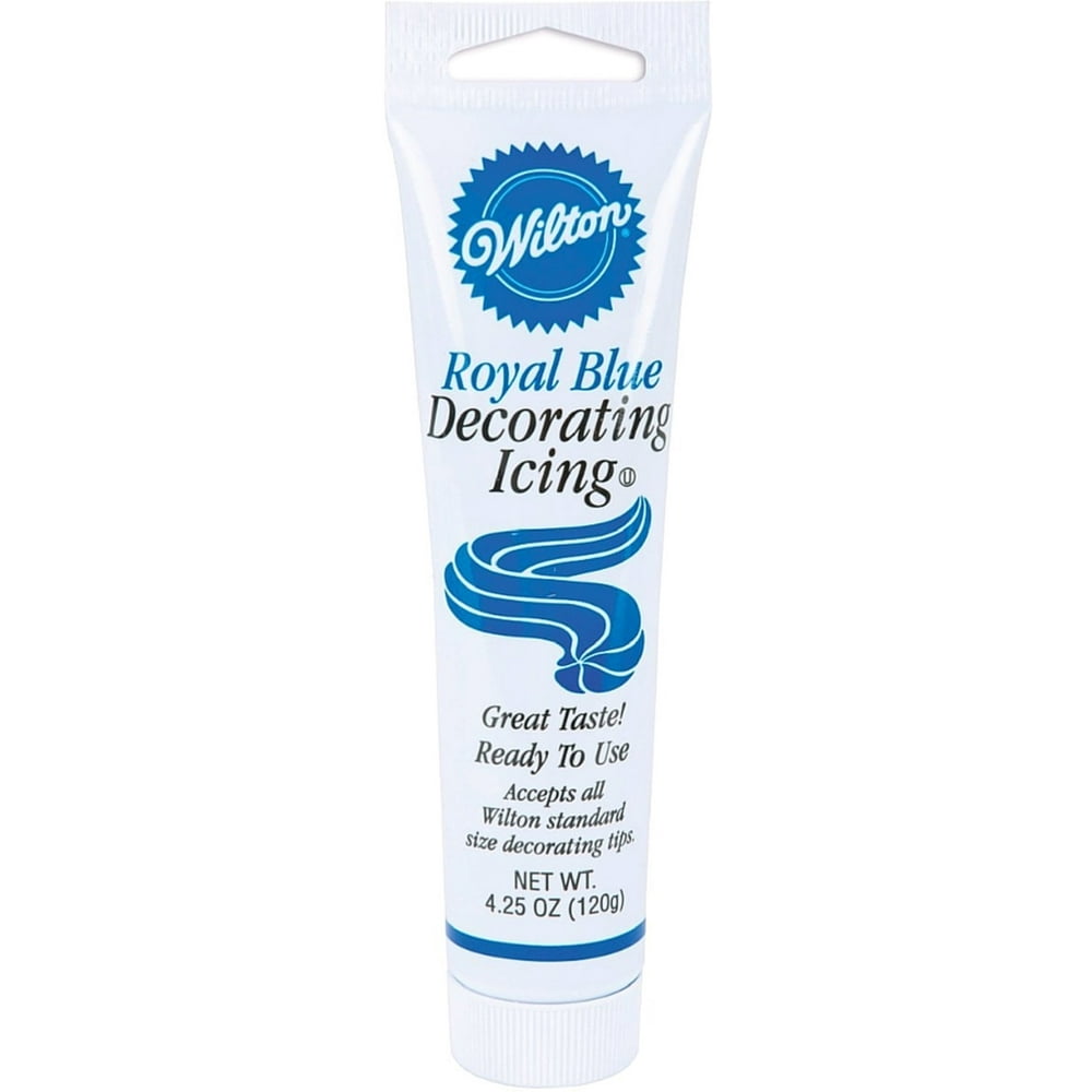 Wilton Decorating Icing, Royal Blue 4.25 oz (Pack of 2)