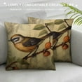 thumbnail image 3 of COMIO  Vintage Bird Pillow Covers Birds On The Branch with Inspirational Words/Sing/Love/Dream/Fly Cushion Cover Home Decorative Pillowcases, 3 of 5
