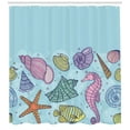 thumbnail image 3 of Ambesonne Nautical Shower Curtain, Underwater World, 69"Wx70"L, Multicolor, 3 of 3