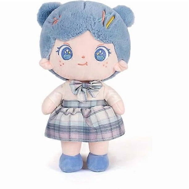 First Baby Doll, Cute Rag Doll My First Baby Dolls Plush Toys for Infants Children Girls Blue 9