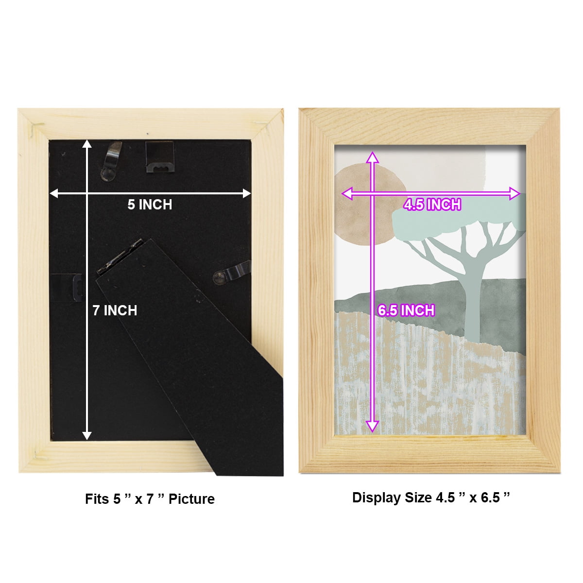 Ennerdale I - Framed Print w/glass - Natural Wood