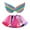 Hot Pink, variant on Big Girls Carnival Ballet Dance Tutu Skirt with Wing Party Outfits, Sizes 9-11