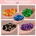 thumbnail image 5 of 500 Pack Baby Hair Ties for Toddlers and Girls, Soft Elastic Ponytail Holders in 5 Color Themes, 5 of 7