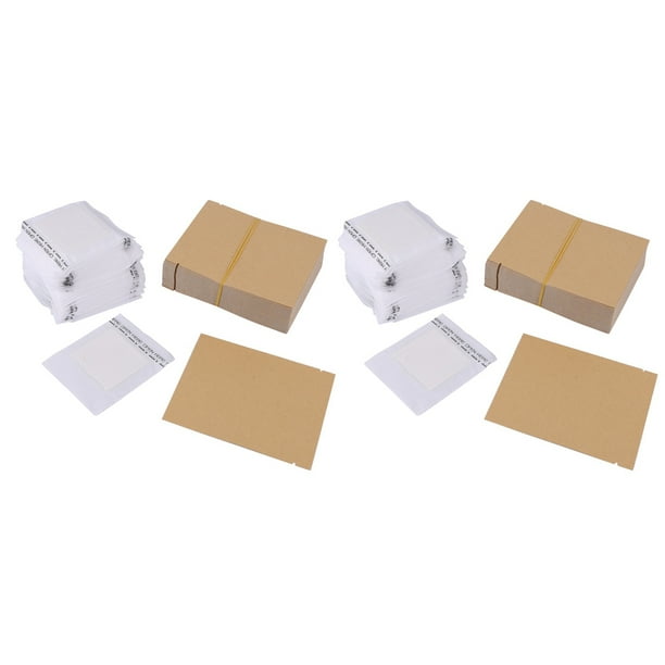 Conjunto de 200 Bolsas Combinación de Filtro de Café Y Bolsa de Café de Papel Kraft, Conjunto de Herramientas de Filtros de Café de de Viaje de Oficina Portátil