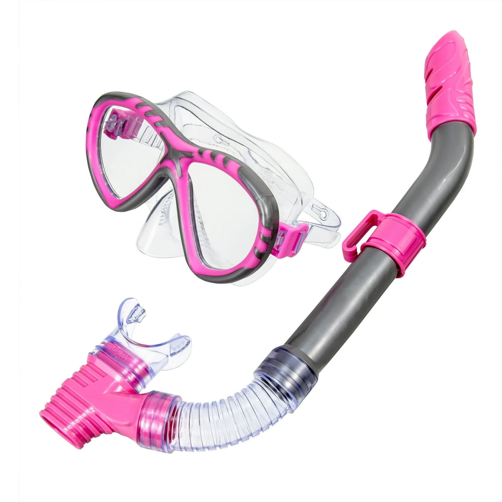 Youth Fiji Mask & Snorkel Swim Set Pink