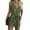 Green, variant on Womens Casual V Neck Bow Pocket Sleeveless Shorts Wide Shorts Jumpsuits Rompers