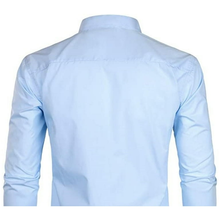 Off white clearance blue collar shirt