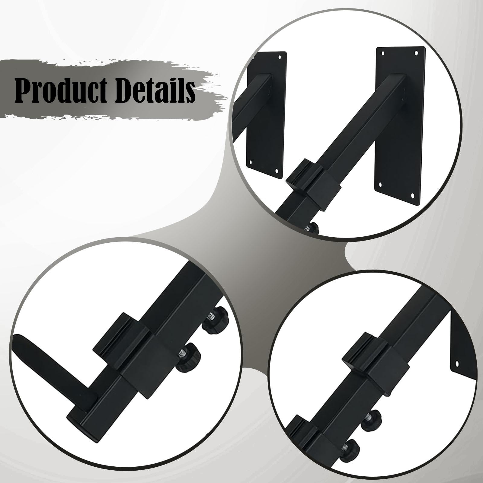 2 Pcs Electronic Keyboard Hook Wall Hanger Iron Adjustable Holder for Musical Instruments Home Studio
