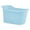 Blue, variant on Lipstore Bath Bucket Bath Tub Storage Box Side Drainage Hole Ergonomic Bathroom Accessories Shower Basin for Newborn Boys Girls Blue
