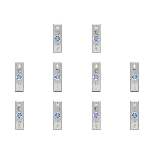 Control Acceso Puerta Con Cerradura Interruptor Botón Liberación