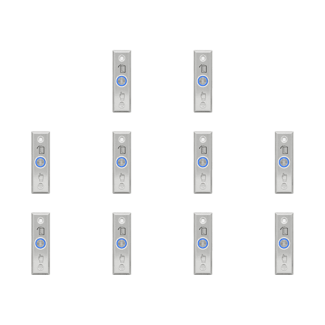Control Acceso Puerta Con Cerradura Interruptor Botón Liberación