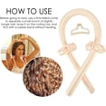 thumbnail image 5 of Rizador de pelo de seda, varillas rizadoras para rizos sin calor, varilla rizadora sin calor H, 5 of 5