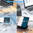 thumbnail image 2 of Adaptador USB C 4 en 2 Podero Ultradelgado con Hub USB 3.0 de 4 Puertos en USB A, 2 of 8