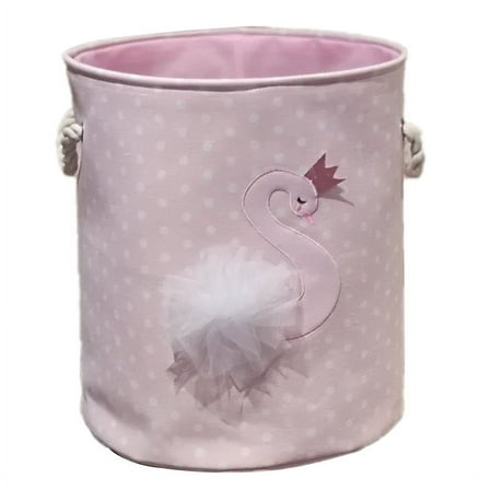 1 * Laundry Basket(swan)-Pink