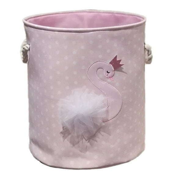 1 * Laundry Basket(swan)-Pink