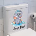 thumbnail image 1 of Adhesivo para baño elefante pequeño MACHAO Decoración autoadhesiva, 1 of 5
