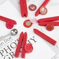 thumbnail image 4 of 20PCS Sealing Wax Sticks Antique Manuscript Wax Seal Sticks Red 2PCS Wax Spoon 4PCS Candles Sealing Wax for Wax Seal Stamp Halloween Wedding Invitation Cards Gift Wrap-Dark Red, 4 of 9