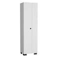 thumbnail image 3 of Depot E-Shop Attica 2-Door Broom Cabinet with Inner Shelves and Side Hangers, White, 3 of 7