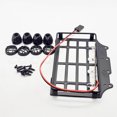 thumbnail image 1 of MN82 Metal Luggage Carrier Roof Rack With LED Light RC Model Car Upgrade Parts Accessories Simulation Roof Rack With Four Lights A3, 1 of 6