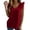 X1_Red, variant on Womens Summer 2026 Short Sleeve Shirts V Neck Button Beach Vacation Outfits Dressy Summer Casual Blouses by Yigetop Black L