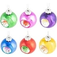 thumbnail image 4 of Raz Imports Box 12 Multicolor Vintage Reflector Glass Christmas Ornaments 2 Inch, 4 of 6