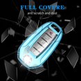 thumbnail image 5 of Key Fob Cover Compatible with Infiniti Q50 Q60 QX60 QX50 QX55 2019-2024 Keychain Case Holder Protector,Blue, 5 of 7