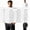 Blue tops for men #4, variant on Men Long Sleeve Quarter Zip Stand Collar Pullover Top Vertical Letter Print Decor Slim Fit Soft Knit Fabric For Business Casual And Daily Street Outfits Blue,XXS