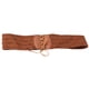 thumbnail image 1 of Cinturón ancho de 7 cm con hebilla para mujer, cinturón de vestir, cinturón ancho elástico con marrón jinwen Cinturón de cintura para mujer, 1 of 8