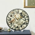 thumbnail image 4 of Yayeee Wall Clock Battery Operated 9.5" Silent Non-Ticking for Living Room, Green Birds, 4 of 8