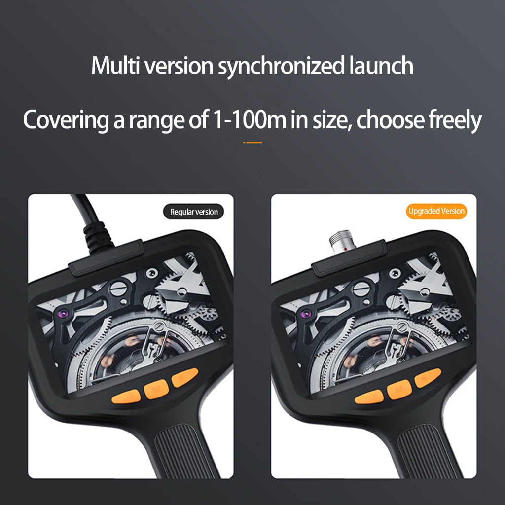Zeiwohndc 4.3" Screen Endoscope 1080P Borescope Inspection Camera IP67 Waterproof 8 LED