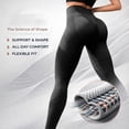 thumbnail image 3 of Carlikeit 2026 Women 3D Cellulite Leggings High Waist Compression Workout Yoga Fitness Breathable Sculpting Leggings Seamless Stretch Active Pants, 3 of 8