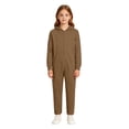 thumbnail image 3 of Boys Halloween Hooded Full Zip Jumpsuit Solid Color Long Sleeve One Piece, 3 of 7