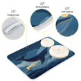 thumbnail image 4 of Dish Drying Mat Kitchen Pad Large Counter Absorbent Dish Mats Drainer Watchtowers and Whales, 4 of 8
