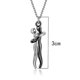 thumbnail image 2 of Collar con colgante de abrazo de pareja cariñosa para regalo de San Valentín - Plata - Código de producto 52252 Plata, 2 of 5