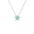 thumbnail image 4 of QQTDFG 1 Pc 925 Sterling Silver Choker Opal Necklace Star Pendant Necklace Body Jewelry-Blue-10.5mm by 10.5mm, 4 of 9
