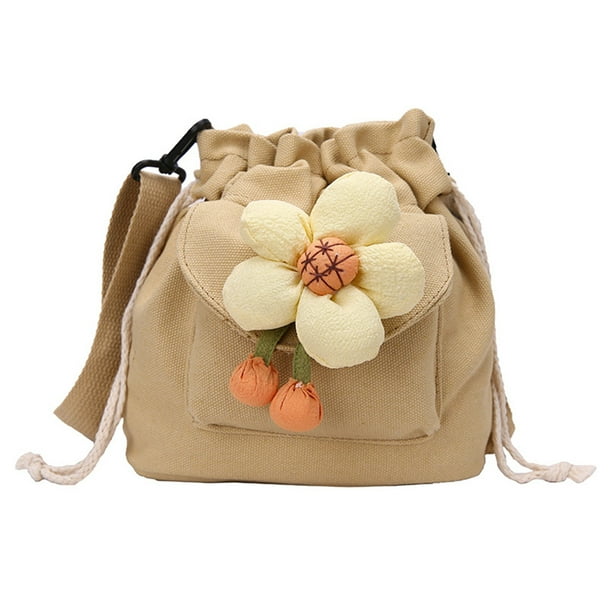 Bolso Vagabundo para Mujer Bolsos Lona suaves para Regalo Cumpleaños (caqui)