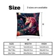 thumbnail image 5 of Unicorn Pillow Covers Set with Unique Patterns - 16x16, 18x18, 20x20 Inches - Set of 2 Elegant Pillow Inserts, Throw Pillows Covers for Home for Any Occasion, 5 of 6