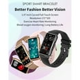 thumbnail image 4 of Graflsoa H80 Smart Fitness Tracker with 1.47" Touchscreen, IP67 Waterproof, 25-Day Battery, 20+ Sports Modes, Customizable Watch Face, Compatible with Android/iOS, Black Steel Strap, 4 of 7