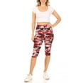 thumbnail image 4 of Women's Casual Workout Comfy Stretch Elastic Waist Burmuda Leggings Short Pant, 4 of 5