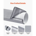 thumbnail image 6 of KFFKFF Air Cooling Unit Hose Shield, Mobile AC Duct Ventilation Protector, Insulating Cover for 5 & 5.9" Diameter Emission Tubes, Simple Set-Up with 2 Modifiable Strap Fasteners, Gray, 6 of 9