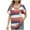 Red, variant on Cavosen Short Sleeve Tops for Women V Neck Loose Batwing Sleeve Pullover Shirts Tunic Striped Soft Blouse Holiday T-Shirts with Pocket Trendy Casual Tops Athletic Resort Tees Blue S