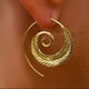 thumbnail image 3 of Guardurnaity Pendientes de gota Accesorios de joyería de personalidad Pendiente de espiral Regalo de compromiso Ligero diario Ear Stud Ropa, zapatos y accesorios Miscelánea, 3 of 6