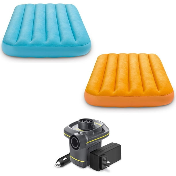 Intex 66803EP Cozy Kidz Air Mattress, Yellow or Blue, Color May Vary